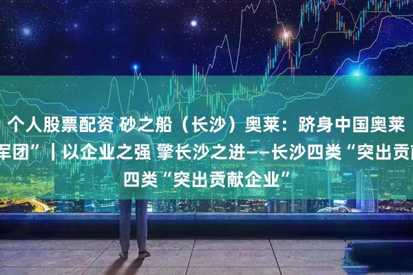 个人股票配资 砂之船（长沙）奥莱：跻身中国奥莱“20亿军团”｜以企业之强 擎长沙之进——长沙四类“突出贡献企业”